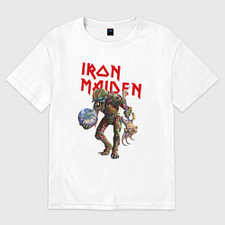 Футболка оверсайз женская Iron Maiden: Zombie, цвет: белый