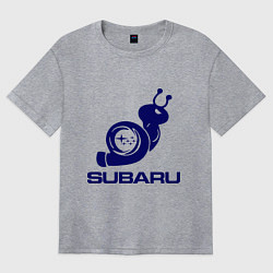 Женская футболка оверсайз Subaru