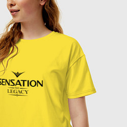 Футболка оверсайз женская Sensation: The Legacy, цвет: желтый — фото 2