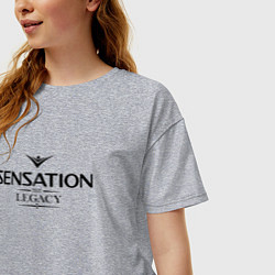 Футболка оверсайз женская Sensation: The Legacy, цвет: меланж — фото 2
