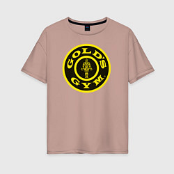 Футболка оверсайз женская Gold's Gym, цвет: пыльно-розовый