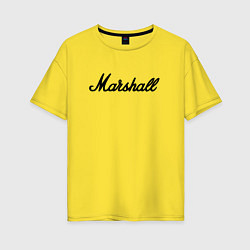 Женская футболка оверсайз Marshall logo