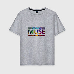 Футболка оверсайз женская Muse Colour, цвет: меланж