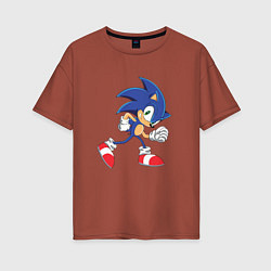 Женская футболка оверсайз Sonic the Hedgehog