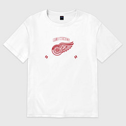 Футболка оверсайз женская Detroit Red Wings: Est.1926, цвет: белый