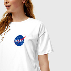 Футболка оверсайз женская NASA, цвет: белый — фото 2