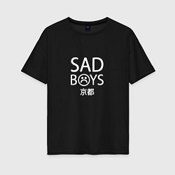 Женская футболка оверсайз SAD BOYS