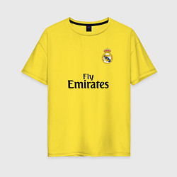 Женская футболка оверсайз Real Madrid: Fly Emirates