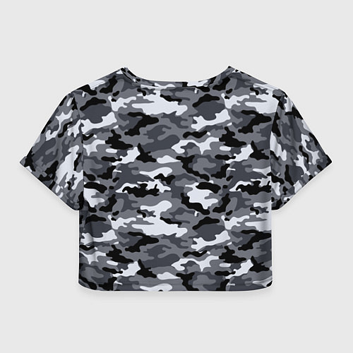 Женский топ Городской камуфляж Россия / 3D-принт – фото 2