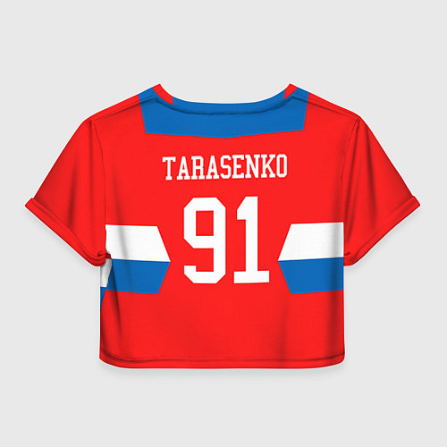 Женский топ Сборная РФ: #91 TARASENKO / 3D-принт – фото 2