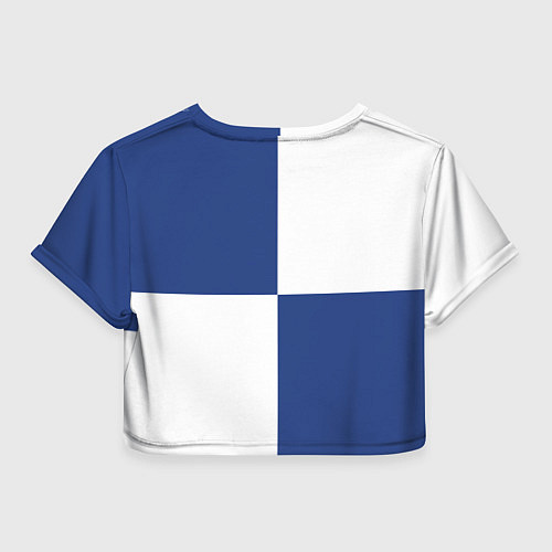 Женский топ Real Madrid: Blue style / 3D-принт – фото 2