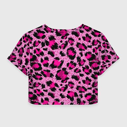 Женский топ Розовый леопард / 3D-принт – фото 2