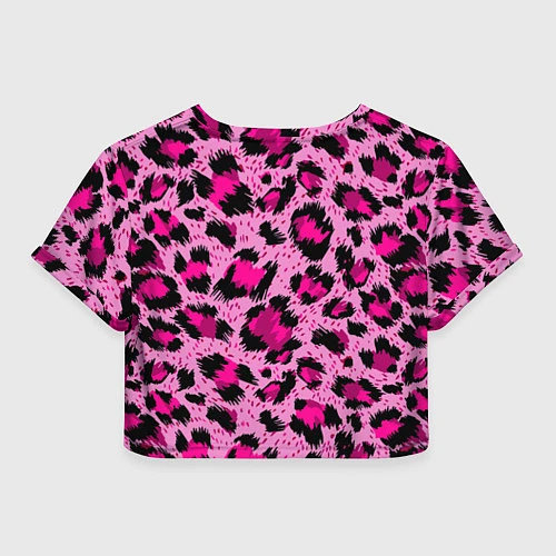 Женский топ Розовый леопард / 3D-принт – фото 2
