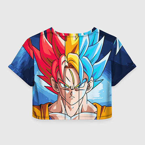 Женский топ Colour Goku / 3D-принт – фото 2