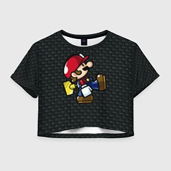 Женский топ Super Mario: Black Brick