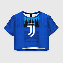 Женский топ FC Juventus: Blue Abstract