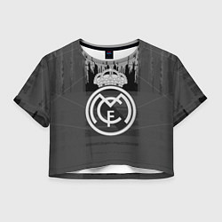 Женский топ FC Real Madrid: Grey Abstract