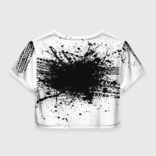 Женский топ Audi: Black Spray / 3D-принт – фото 2