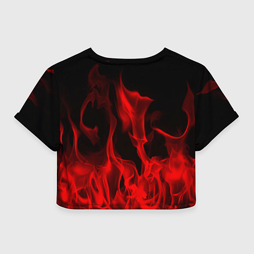 Женский топ RHCP: Red Flame / 3D-принт – фото 2