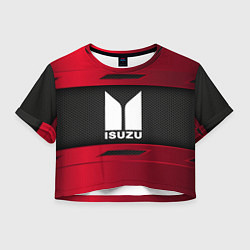 Футболка 3D укороченная женская Isuzu Sport, цвет: 3D-принт