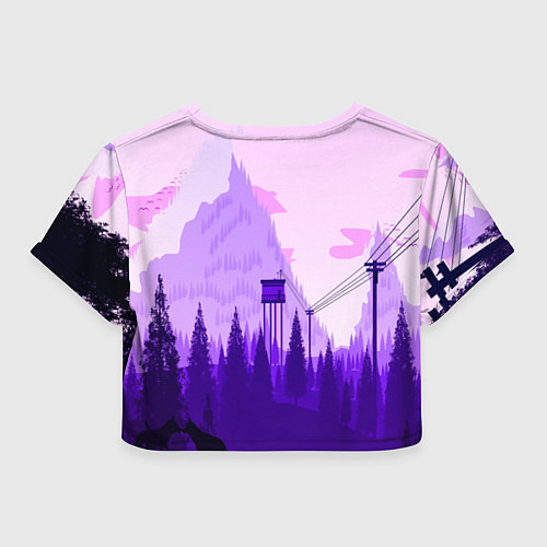Женский топ Firewatch: Violet Wood / 3D-принт – фото 2
