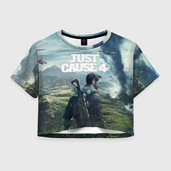 Футболка 3D укороченная женская Just Cause 4, цвет: 3D-принт