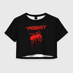Футболка 3D укороченная женская The Prodigy: Blooded Ant, цвет: 3D-принт