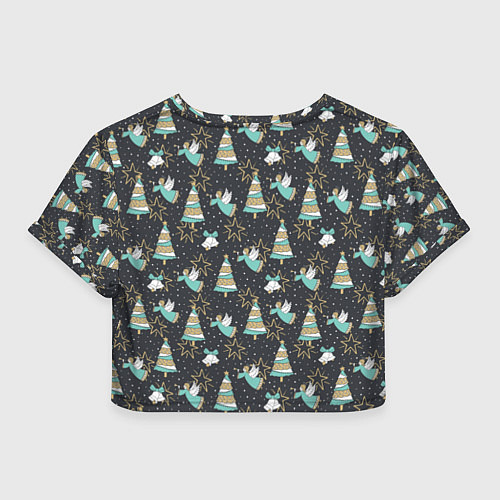 Женский топ Рождественские ангелы / 3D-принт – фото 2