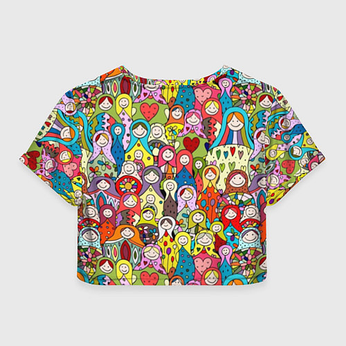 Женский топ Весёлые матрешки / 3D-принт – фото 2