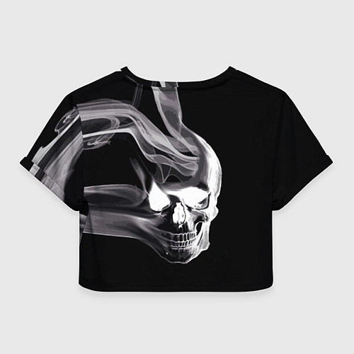 Женский топ Wind - smoky skull / 3D-принт – фото 2