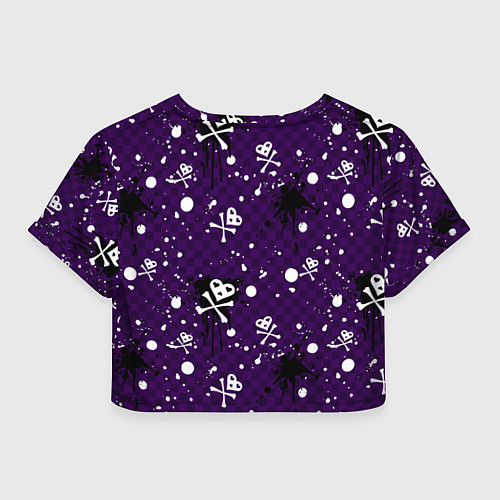 Женский топ Эмо 2007 фиолетовый фон / 3D-принт – фото 2