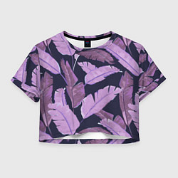 Женский топ Tropical leaves 4 purple