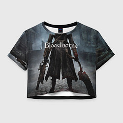 Футболка 3D укороченная женская Bloodborne, цвет: 3D-принт