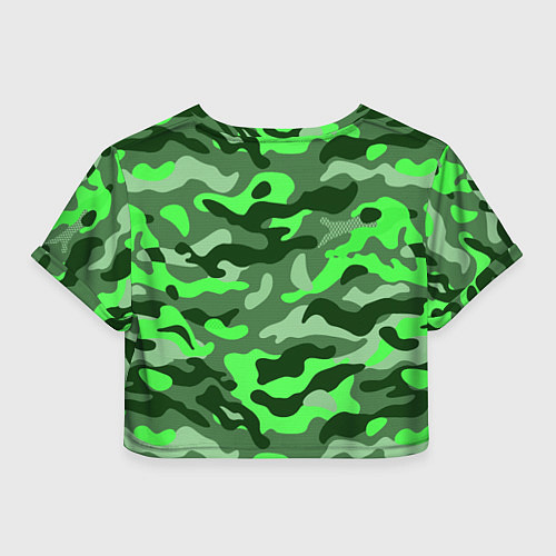 Женский топ CAMOUFLAGE GREEN / 3D-принт – фото 2