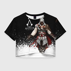 Футболка 3D укороченная женская Assassin’s Creed 04, цвет: 3D-принт
