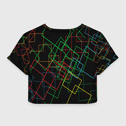 Женский топ BACKGROUND NEON / 3D-принт – фото 2