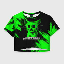 Женский топ MINECRAFT CREEPER CAT