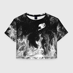 Футболка 3D укороченная женская FAIRY TAIL ХВОСТ ФЕИ, цвет: 3D-принт