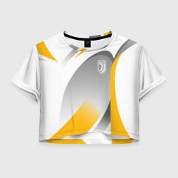 Футболка 3D укороченная женская Juventus Uniform, цвет: 3D-принт