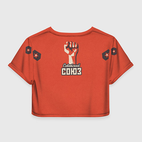 Женский топ Atomic Heart: Сталин x Ленин / 3D-принт – фото 2