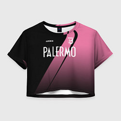 Футболка 3D укороченная женская PALERMO FC, цвет: 3D-принт