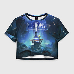 Футболка 3D укороченная женская Little Nightmares 2, цвет: 3D-принт