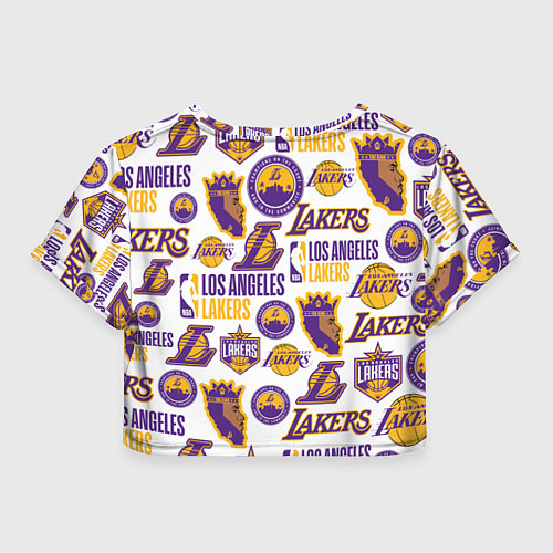 Женский топ LAKERS LOGO / 3D-принт – фото 2