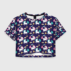 Женский топ Unicorn pattern