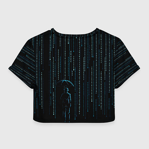 Женский топ Двоичный дождь, матрица / 3D-принт – фото 2