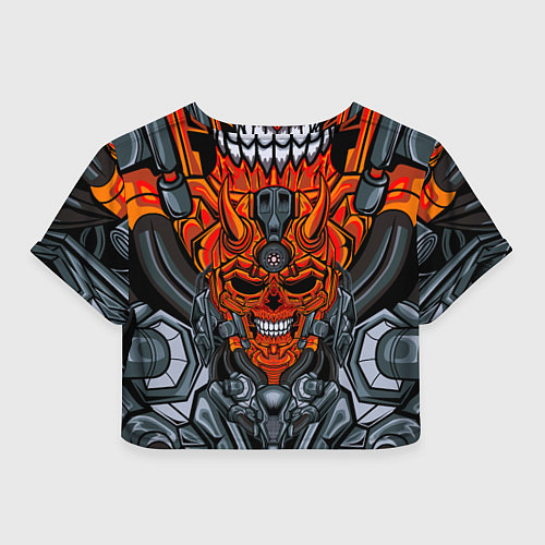 Женский топ CyberSkull / 3D-принт – фото 2