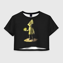 Футболка 3D укороченная женская Little Nightmares 2, цвет: 3D-принт