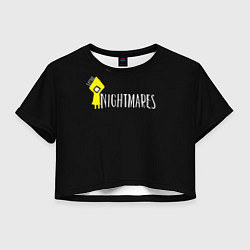 Футболка 3D укороченная женская Little Nightmares, цвет: 3D-принт