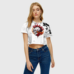 Футболка 3D укороченная женская Cyberpunk 2077, цвет: 3D-принт — фото 2