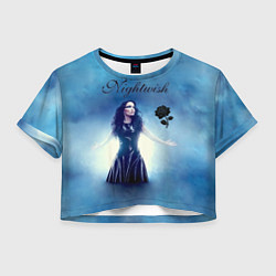 Футболка 3D укороченная женская Nightwish, цвет: 3D-принт